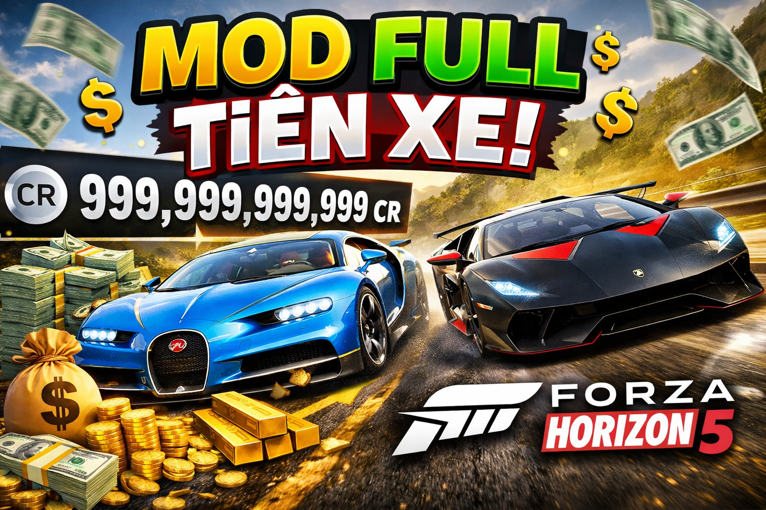 Dịch Vụ Cài Mod Forza 5 - Mod Full Xe & Tiền- Hỗ Trợ Cài Đặt