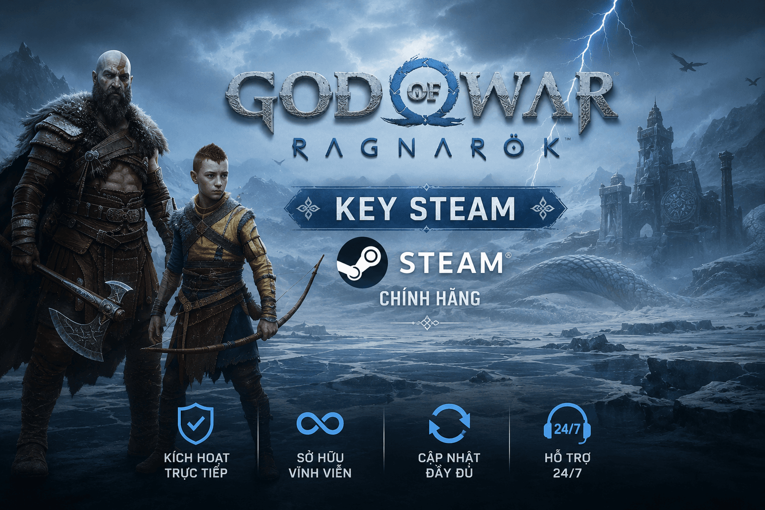 Key God of War Ragnarok – Share Steam Chính Hãng