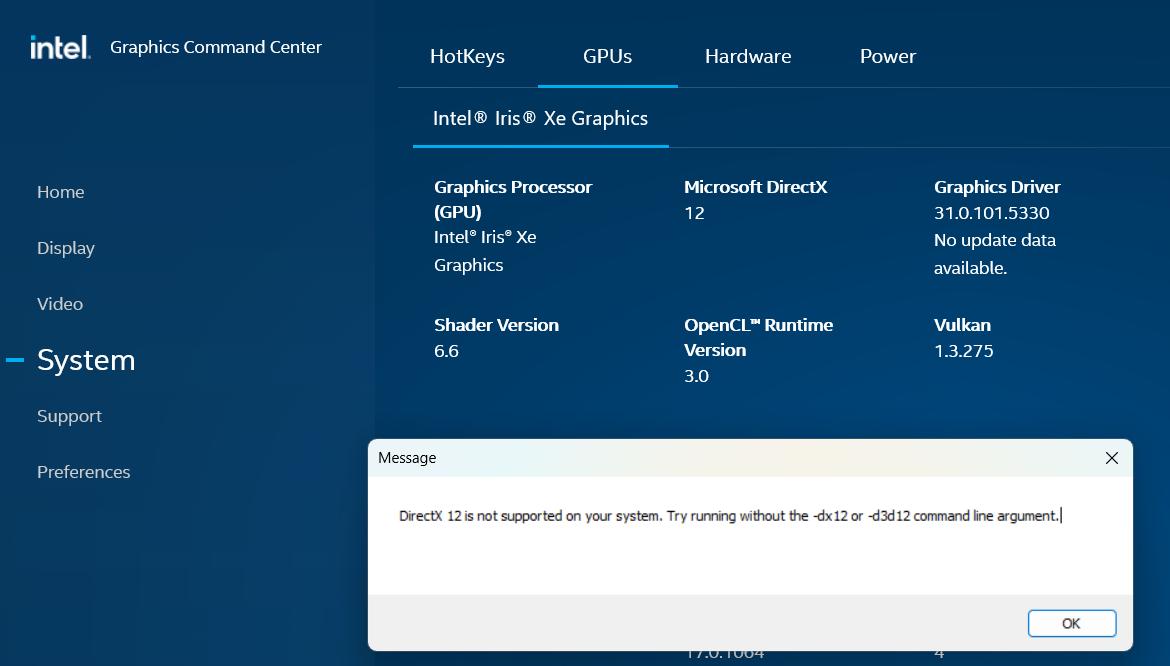 Kiểm tra thông tin GPU và phiên bản DirectX